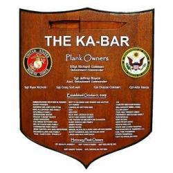 Kabar Marine Corps Deployment Plaque 