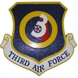 Third Air Force Crest Plaque