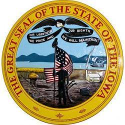 Iowa State Seal Plaque 