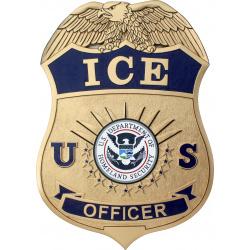 ICE Badge Plaque Immigration Customs Enforcement 