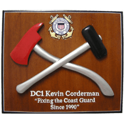 uscg damage controlman presentation plaque