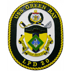 uss green bay plaque