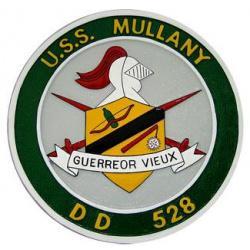 uss mullany ships plaque