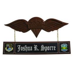 Wing Insignia Desk Nameplate Design