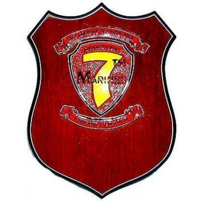 7th Marine Regiment Patch Plaque