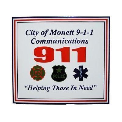 City of Monett Emergency Services Plaque