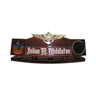 Navy Flight Wing Desk Nameplate