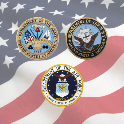 US Military Department Seals - 3 Department  Set 