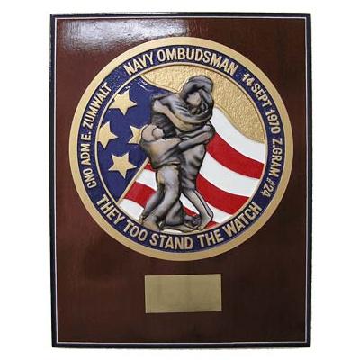 navy ombudsman presentation plaque