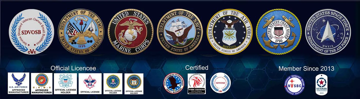 MilitaryPlaques Certified Licensed Manufacturer of Military and Goverment Plaques