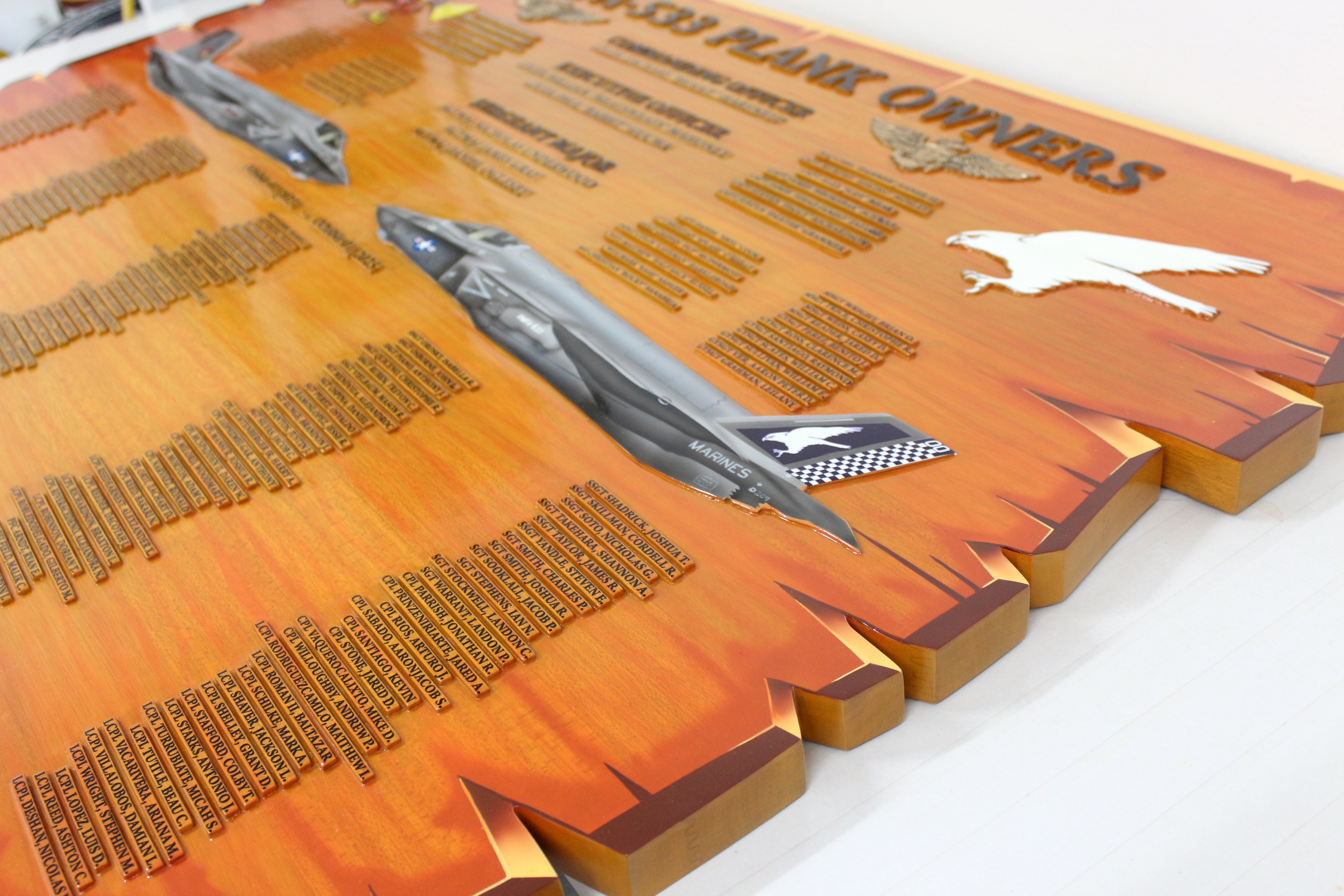 plankowner plaque detail